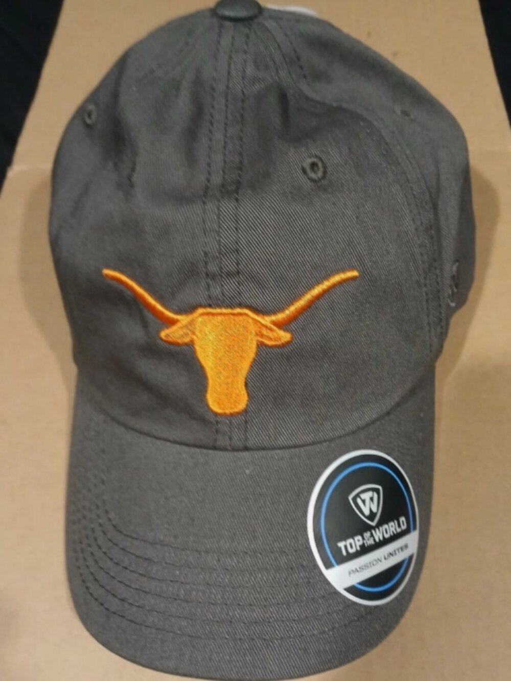 University of Texas Longhorns Strapback Hat Cap Gray